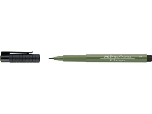Faber Castell Tekenstift Faber-Castell Pitt Artist Pen Brush 174 chroom   groen opaak