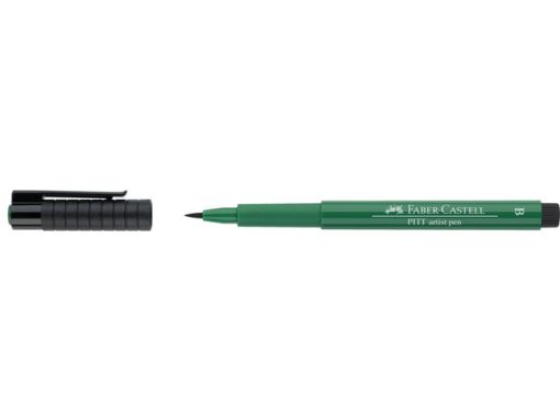 Faber Castell Tekenstift Faber-Castell Pitt Artist Pen Brush 264          phthalogroen donker