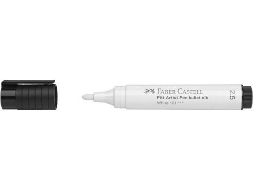 Faber Castell Tekenstift Faber-Castell Pitt Artist Pen 101 wit, 2.5mm