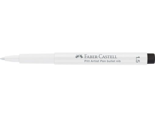 Faber Castell Tekenstift Faber-Castell Pitt Artist Pen 1,5 101 wit