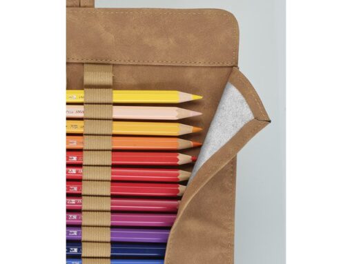 Faber Castell Roletui Faber-Castell kunstleer bruin capaciteit: 45