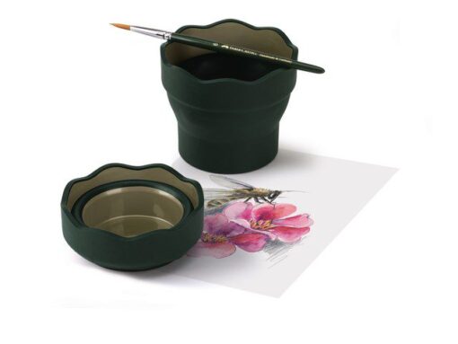 Faber Castell watercup Faber-Castell Clic & Go donkergroen
