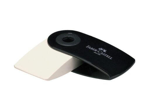 Faber Castell gum Faber-Castell SLEEVE MINI zwart