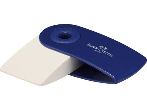 Faber Castell gum Faber-Castell SLEEVE MINI rood/blauw display a 24       assorti