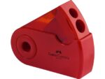 Faber Castell puntenslijper Faber-Castell "Sleeve" rood/blauw 2 gaats     display a 12 stuks