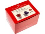 Faber Castell Grip enkele puntenslijper in assorti kleuren rood, blauw en zwart displat a 24 stuks