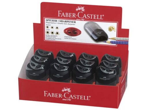Faber Castell Puntenslijper Faber-Castell met afvalkoker zwart
