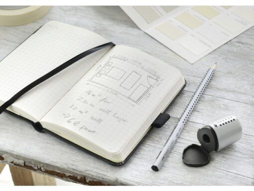 Faber Castell puntenslijper Faber-Castell GRIP 2001 mini zilver