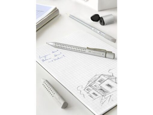 Faber Castell puntenslijper Faber-Castell GRIP 2001 mini zilver