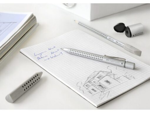 Faber Castell puntenslijper Faber-Castell GRIP 2001 mini zilver