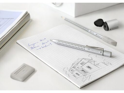Faber Castell puntenslijper Faber-Castell GRIP 2001 mini zilver