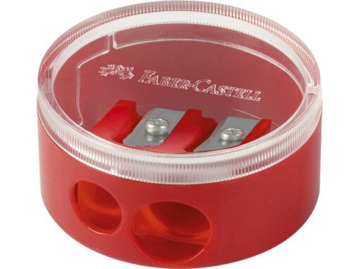 Faber Castell puntenslijper Faber-Castell dubbel met opvangbakje display a 18 stuks