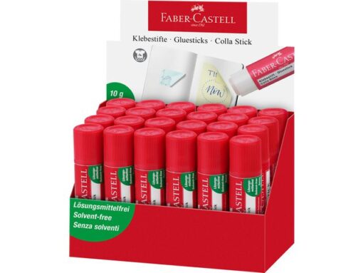 Faber Castell Lijmstift Faber-Castell 10 gram display a 24 stuks