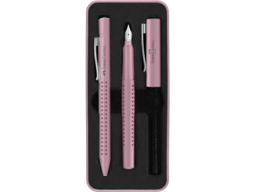 Faber Castell Balpen en Vulpen Faber-Castell Grip 2010 Harmony "rose      shadows" in giftbox