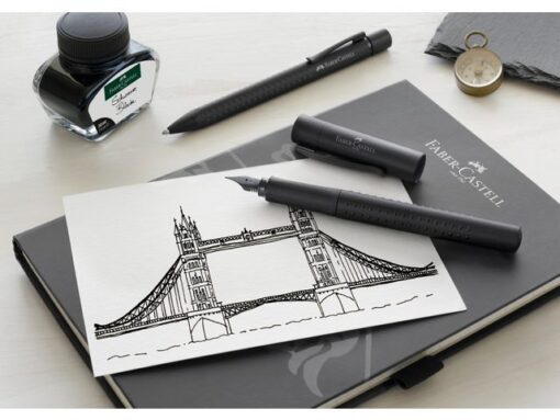 Faber Castell Balpen en vulpen Faber-Castell Grip zwart in gift box