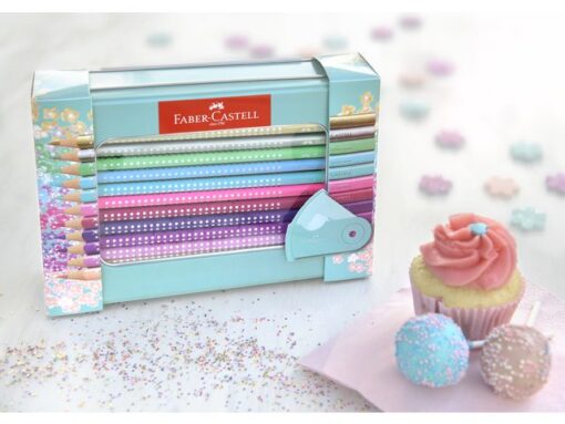 Faber Castell Sparkle set Faber-Castell 20x kleurpotloden en 1x mini      puntenslijper