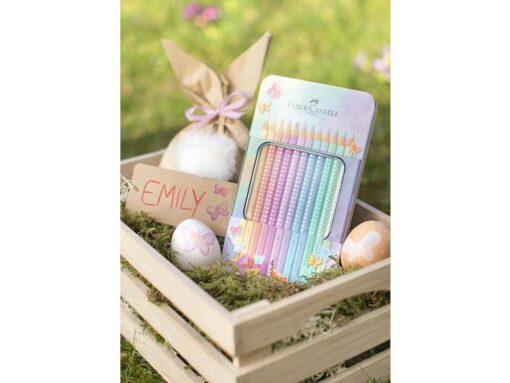 Faber Castell Kleurpotloden Faber-Castell Sparkle pastel 12 stuks in blik etui