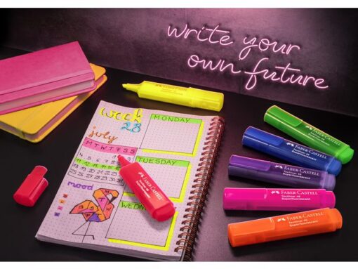 Faber Castell Tekstmarkers Faber-Castell 46 Neon 8 stuks in karton etui
