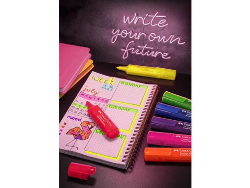 Faber Castell Tekstmarkers Faber-Castell 46 Neon 8 stuks in karton etui