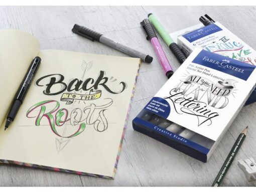 Faber Castell Tekenstift Faber-Castell Pitt Artist Pen handlettering I    6-delig etui