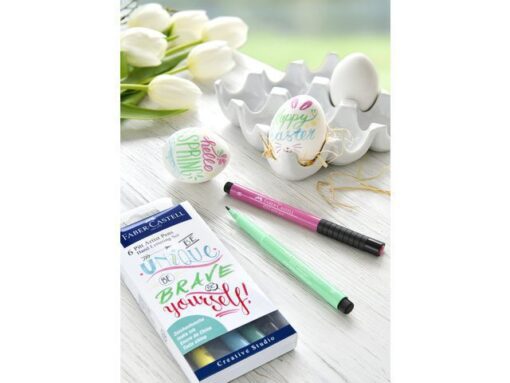 Faber Castell Tekenstift Faber-Castell Pitt Artist Pen handlettering I    6-delig etui