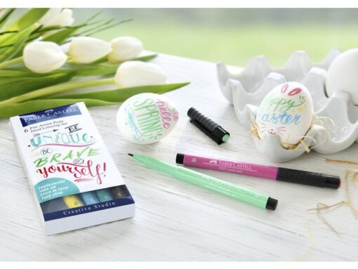 Faber Castell Tekenstift Faber-Castell Pitt Artist Pen handlettering I    6-delig etui