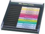 Faber Castell Tekenstift Faber-Castell Pitt Artist Pen Brush set 12 stuks pastel
