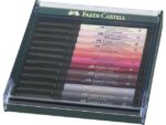 Faber Castell Tekenstift Faber-Castell Pitt Artist Pen Brush set 12 stuks Skin