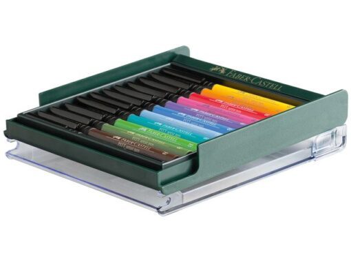Faber Castell Tekenstift Faber-Castell Pitt Artist Pen Brush set 12 stuks Skin