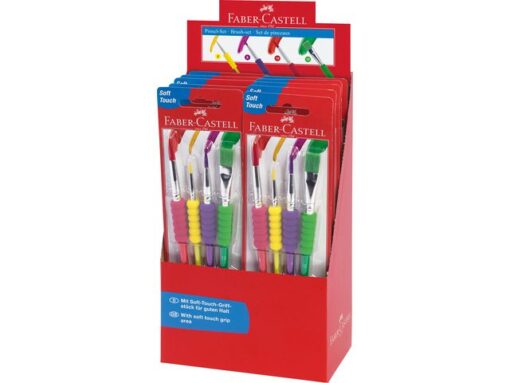 Faber Castell Penselenset Faber-Castell plastic 4 stuks