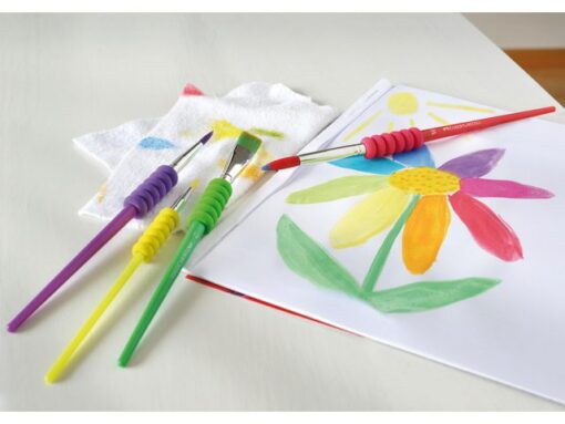 Faber Castell Penselenset Faber-Castell plastic 4 stuks