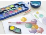 Faber Castell Penselenset Faber-Castell soft touch, 4 stuks pastel kleuren