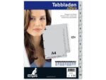Kangaro KTC Tabblad Kangaro A4 cijfers PP 120 micron grijs 4-gaats 10-delig