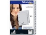 Kangaro KTC Tabblad Kangaro A4 cijfers PP 120 micron grijs 23-gaats     20-delig EB