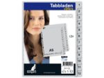 Kangaro KTC Tabblad Kangaro A5 cijfers PP 120 micron grijs 17-gaats     12-delig