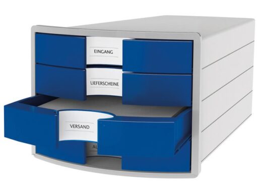 Ladekast HAN Impuls met 4 gesloten laden blauw