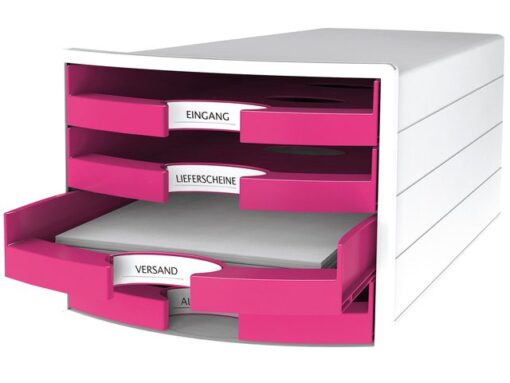 Ladekast HAN Impuls met 4 open laden roze