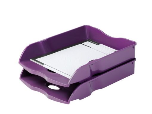 Brievenbak HAN Re-LOOP A4/C4 stapel- en nestbaar, lila 100% gerecycled materiaal