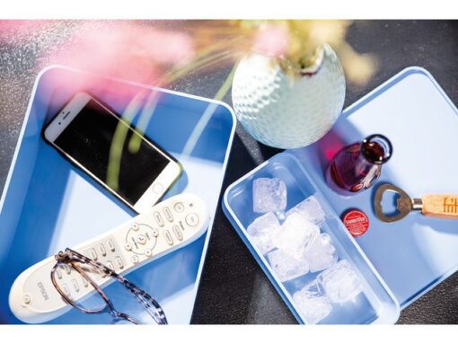 Smart-organiser Han Allison box met binnenschaal en deksel  hemels blauw, stapelbaar