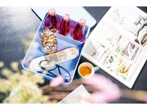 Smart-organiser Han Allison box met binnenschaal en deksel  hemels blauw, stapelbaar