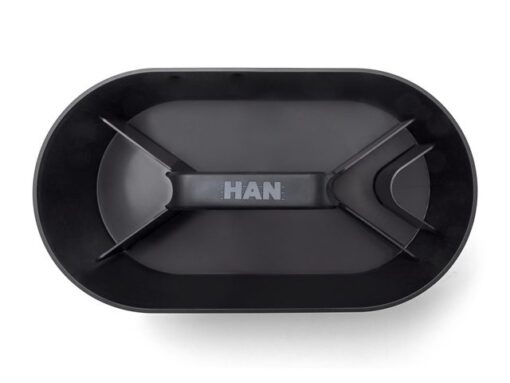 Toolbox Loft Han mobiele organiser zwart 4 vakken met uitneembaar plateau zwart