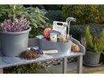 Toolbox Loft Han mobiele organiser graniet grijs 4 vakken   met uitneembaar plateau grijs