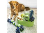 Toolbox Loft Han mobiele organiser lime groen 4 vakken met  uitneembaar plateau lime groen