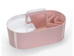 Toolbox Loft Han mobiele organiser flamingo roze 4 vakken   met uitneembaar plateau flamingo roze.
