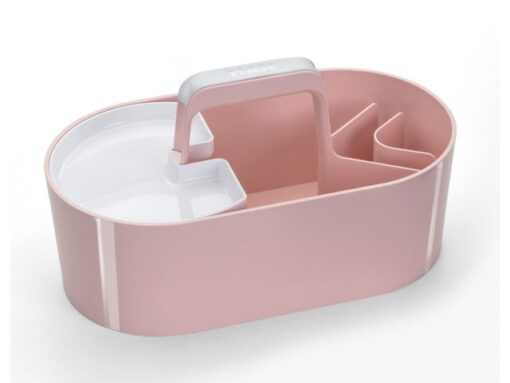 Toolbox Loft Han mobiele organiser flamingo roze 4 vakken   met uitneembaar plateau flamingo roze.