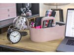 Toolbox Loft Han mobiele organiser flamingo roze 4 vakken   met uitneembaar plateau flamingo roze.
