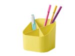 Pennenkoker HAN Re-X-LOOP 4-vaks, geel 100% gerecycled      materiaal