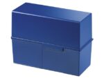 Kaartenbak HAN breed A5 kunststof blauw
