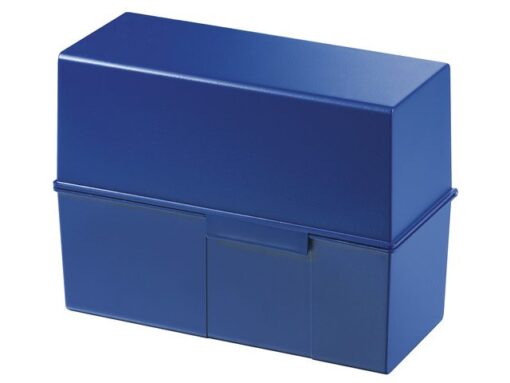 Kaartenbak HAN breed A5 kunststof blauw