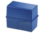 Kaartenbak HAN breed A7 kunststof blauw